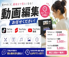 TikTokYouTubeショート動画を編集します 「テロップ・BGM・効果音対応｜修正2回まで無料！」