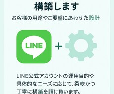 LINE公式アカウントを構築します イメージ1