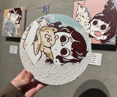 ぽこぽこ、ふわふわの凹凸感を楽しむイラスト描きます イメージ1