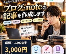 ブログ、noteの記事を丁寧に作成します 読みやすく伝わる記事を1,500文字・3,000円で制作
