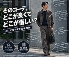 あなたのコーデ、良い点・惜しい点をガチ分析します イメージ1