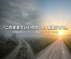 体験セッションであなたの方向性を腹落ちさせます イメージ1