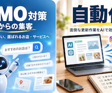 LLMO・AOI対策・自動更新の仕方教えます AIが勧めるサイトに、これからの集客を手にいれる