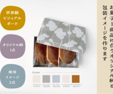 菓子1商品のオリジナル柄と包装イメージを作ります イメージ1