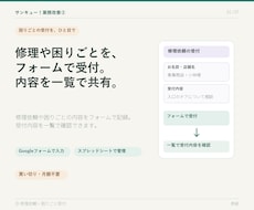 サンキュー業務改善③修理受付を管理します イメージ1