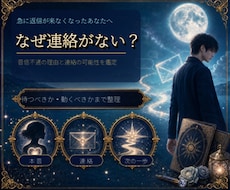 音信不通の理由と連絡の可能性を鑑定します イメージ1