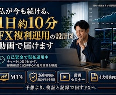 1日約10分で続けるFX複利運用の設計図を届けます イメージ1