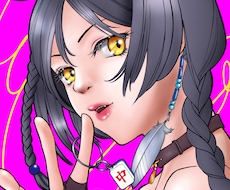 麻雀系Vtuber向け　サムネ用イラスト描きます イメージ1