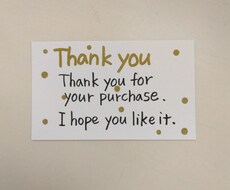 筆ペンで英文メッセージカードを代筆いたします サンキューカード♡代筆いたします。 英語
