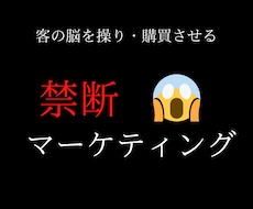 禁断のマーケティングを教えます イメージ1