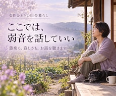ひとりの田舎暮らし、誰にも言えない愚痴を聴きます イメージ1