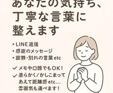 あなたの気持ち、丁寧な言葉に代筆します イメージ1