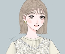 シンプル塗りで大人かわいいイラストお描きします イメージ1