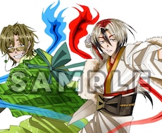 商用◎アイコン、イラスト等描きます 商用◎ご依頼のタッチで描きます。