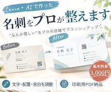 Canva・AIで作った名刺をプロが整えます イメージ1