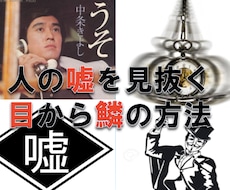 人の嘘を見抜く方法
