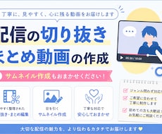 配信の切り抜き動画を作成いたします イメージ1