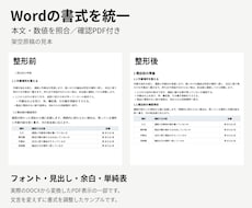 Word原稿の見出しや書式を整えます イメージ1