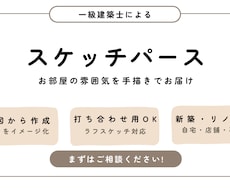手描きの温かいパースでお部屋をイメージ化します イメージ1