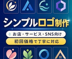 お店やSNS向けのシンプルロゴを作成します イメージ1