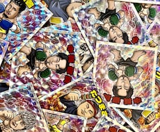 格闘家に大人気！ビックリマン風イラスト描きます シールまで作成しております！あなただけのオリジナルイラスト