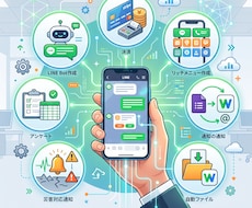 Lineに関わるツール制作、業務改善をします イメージ1