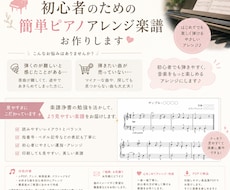 初心者用ピアノアレンジ楽譜を作成します イメージ1