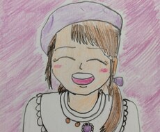1/4色紙サイズ、低価格で似顔絵描きます イメージ1