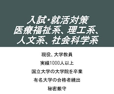 最安値!大学教員が願書・志望書・推薦書を添削します 医療福祉系、理工系、人文系、社会科学系の入試・入職にも対応!