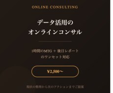 データ活用のオンラインコンサルを行います イメージ1