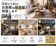 写真からAIがお部屋の模様替えを提案します イメージ1