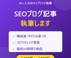 SEO記事・ブログ記事をAI×人力で執筆しますます イメージ1