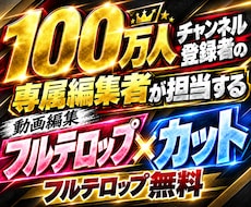 100万人超え編集者が最適な編集をします イメージ1