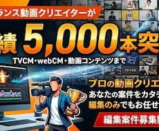 動画制作全般行います イメージ1