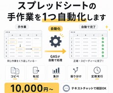 スプレッドシートの手作業を1つ自動化します イメージ1
