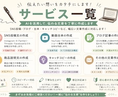 伝わる文章をAIで丁寧に作成します イメージ1
