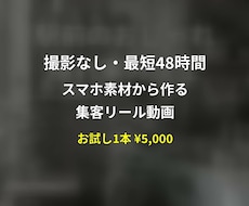 撮影なしで集客リール動画作ります イメージ1