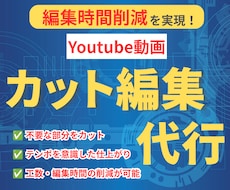 Youtube動画｜カット編集代行します イメージ1