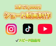 ショート動画を編集、制作いたします イメージ1