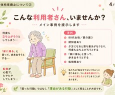 介護施設向けの研修資料を作成します イメージ1