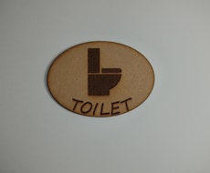 トイレサインプレート（Bタイプ）を販売します イメージ1