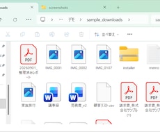 フォルダ内のファイルを自動で仕分けします イメージ1