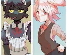 格安でTRPG、ゲームの立ち絵イラストお描きします イメージ1