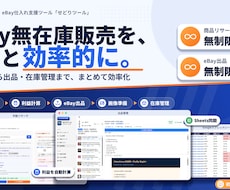 eBay輸出リサーチ/出品/在庫管理を効率化します イメージ1