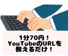 1分70円YouTube動画文字起こしを代行します イメージ1