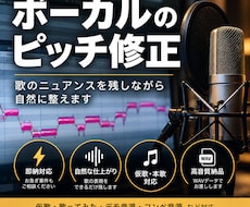 ボーカルのピッチ修正します イメージ1