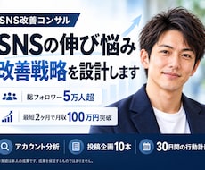 SNSの伸び悩みを分析し改善戦略を設計しますます イメージ1