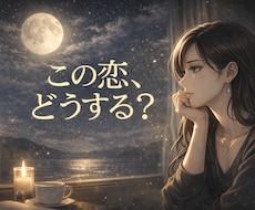連絡する？やめる？今の二人の関係を判断します イメージ1
