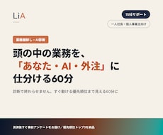 業務棚卸し×AI活用診断セッションをします イメージ1