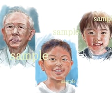 A4人物のお写真をもとに丁寧に絵にします お子さんの成長の記念、ご両親へのの贈り物などにいかがでしょう